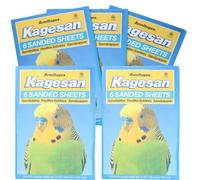 AB Tools 30 Sanded Sheets Sandpaper Cage Lining Budgies Caged Birds 25X40Cm