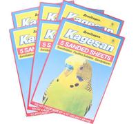 AB Tools 30 Sanded Sheets Sandpaper Cage Lining Budgies Caged Birds 28X43Cm