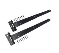 AB Tools 300mm Heavy Duty T Tee Hinges For Doors + Gates With Fixing Screws 2Pc