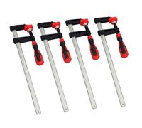 AB Tools 300mm X 50mm Sliding F Clamp Bar Profile Holder Fastener Fastening Fast Grip 4Pk