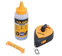 AB Tools 30m Builders Chalk brick Line Reel Line Rope String With Blue Visible Chalk