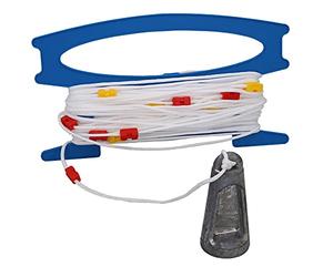 AB Tools 30m Hand Lead Line Portable Depth Sounder with 1m Markers Boat Yacht Tender