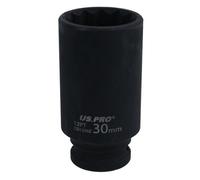 AB Tools 30mm 1/2" Drive Deep Metric Impact Hub Axle Nut Socket 12 Sided Bi Hex