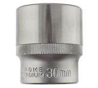 AB Tools 30mm 1/2In Dr Socket Super Lock Metric Shallow Crv Knurl Grip 6 Point