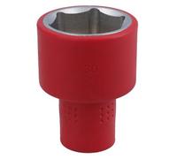 AB Tools 30mm 1/2In Drive Vde Insulated Shallow Metric Socket 6 Sided Single Hex 1000 V