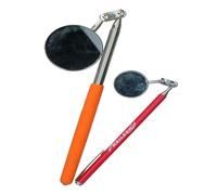 AB Tools 30mm And 50mm Round Circular Inspection Telescopic Extendable Mirrors 2Pc Kit