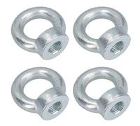 AB Tools 30mm Lifting Eye Nut Fastener Internal Female Thread Zinc Plated 60mm Diameter 4Pc