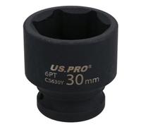AB Tools 30mm Metric Shallow Impact Impacted European Style Socket 1/2" Drive 6 Sided