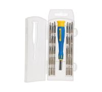 AB Tools 31Pc Precision Screwdriver And Accessory Set Phillips Flat Headed Torx Hex Bits