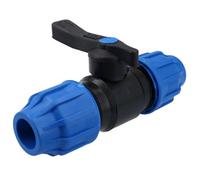 AB Tools 32 X 32mm Mdpe Stopcock Hose Joiner Shut-Off Underground Disconnect Pn16