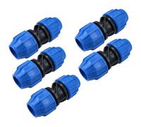 AB Tools 32 X 32mm Mdpe Straight Pipe Compression Fitting Coupling Connector 5Pk