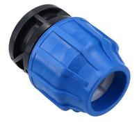 AB Tools 32mm Mdpe End Stop Water Pipe Cap Shut-Off Compression Fitting Coupling
