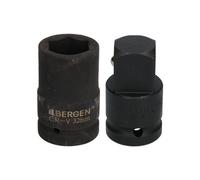 AB Tools 32mm Metric 3/4" Or 1" Drive Deep Impact Socket 6 Sided With Step Up Adapter