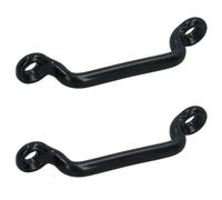 AB Tools 32mm Webbing Strap Bridge 2 Pack Securing Steel Staple Bracket Buckle