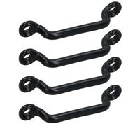 AB Tools 32mm Webbing Strap Bridge 4 Pack Securing Steel Staple Bracket Buckle