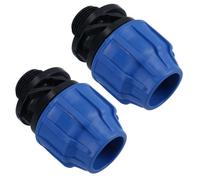 AB Tools 32mm X 1" Mdpe Male Adapter Compression Coupling Fitting Water Pipe 2Pk