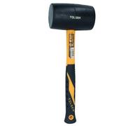 AB Tools 32Oz Black Rubber Mallet With Fibreglass Handle Hammer Non Marking Head