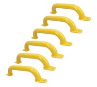 AB Tools 340mm Steel Safety Grab Pull Handle for Trailers Trucks Yellow Coated Finish 2pc