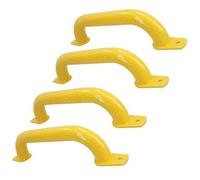 AB Tools 340mm Steel Safety Grab Pull Handle For Trailers Trucks Yellow Coated Finish 4Pc