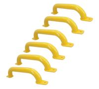 AB Tools 340mm Steel Safety Grab Pull Handle For Trailers Trucks Yellow Coated Finish 6Pc