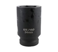 AB Tools 34mm Deep Impact Socket 3/4" Drive Single Hex 6 Point Chrome Vanadium Steel