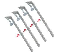 AB Tools 350mm Nail On Steel Bricklaying Profile Clamp Fastener Wall Clamp Internal 4Pc