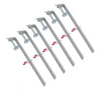 AB Tools 350mm Nail On Steel Bricklaying Profile Clamp Fastener Wall Clamp Internal 6Pc
