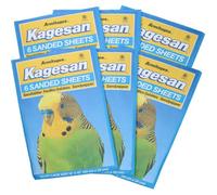 AB Tools 36 Sanded Sheets Sandpaper Cage Lining Budgies Caged Birds 25X40Cm