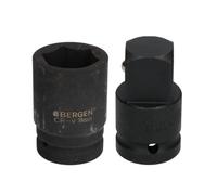 AB Tools 38mm Metric 3/4" Or 1" Drive Deep Impact Socket 6 Sided With Step Up Adapter