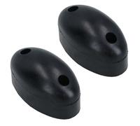 AB Tools 38mm Oval Rubber Buffer Bumper Pad Stop For Truck Trailers Horsebox 2Pc
