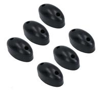 AB Tools 38mm Oval Rubber Buffer Bumper Pad Stop For Truck Trailers Horsebox 6Pc