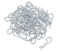 AB Tools 3mm R Hair Pin Clip Steel Retaining Clips Spring Steel Cotter Pin 54mm Long 50Pc
