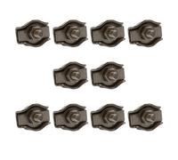 AB Tools 3mm Simplex Wire Rope / Cable Clamp Grips 10 Pack 316 Marine Stainless Steel