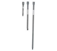 AB Tools 3Pc 1/4" Drive Straight Socket Ratchet Extension Bar Set 75mm 125mm 250mm