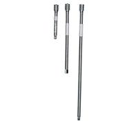 AB Tools 3pc 1/4" Drive Straight Socket Ratchet Extension Bar Set 75mm 125mm 250mm