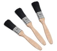 AB Tools 3Pc 25mm 1" Paint Brush Painters Decorators Decorating With Wooden Handle