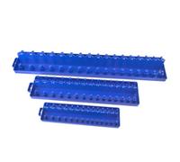 AB Tools 3Pc Abs Plastic Socket Holder Tray Sets Metric 1/4" , 3/8" , 1/2" Dr Rail