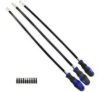 AB Tools 3Pc Extra Long Flexi Screwdriver Socket Holder And Bits Set Au042
