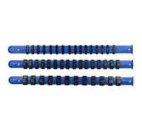 AB Tools 3Pc Socket Storage Holder Organiser Plastic Rails 1/4 3/8 1/2 Sockets Bergen