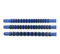 AB Tools 3pc Socket Storage Holder Organiser Plastic Rails 1/4 3/8 1/2 Sockets Bergen