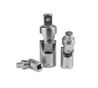 AB Tools 3pc Universal Joint UJ Set Ratchet Angle Extension Bar 1/4" 3/8" 1/2" TE733