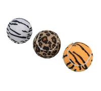AB Tools 3Pk Doggy Jungle Themed Standard Tennis Balls For Dogs Play Doggy Gift Each 7Cm