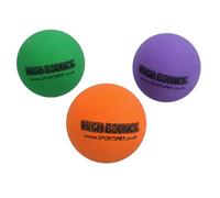 AB Tools 3Pk High Bounce Premium Non Toxic Rubber Balls For Dog Pet Play Gift