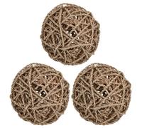 AB Tools 3Pk Large Small Animal Rabbit Guinea Pig Sea Grass Fun Ball Activity Toy Gift