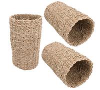 AB Tools 3Pk Medium Small Animals Boredom Breaker Seagrass Play Tunnel 13X13X24Cm