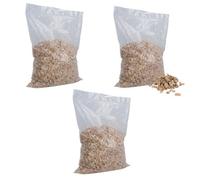 AB Tools 3Pk Of 6 Litre Natural Coarse Beech Chips Bird Parrot Cage Bedding Covering