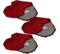 AB Tools 3Pk Super Absorbent Burgundy Microfiber Dog Cat Pet Noodle Towel Quick Drying