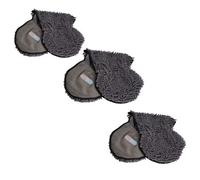 AB Tools 3Pk Super Absorbent Grey Microfiber Dog Cat Pet Noodle Towel Quick Drying