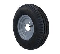 AB Tools 4.80 X 8 / 400 X 8 Inch Trailer Wheel + Tyre 4 Stud 4" Pcd 4 Ply 265Kg Max Load