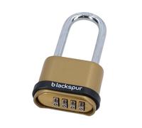 AB Tools 4 Digit Long Hardened Shackle Combination Padlock Security Lock Secure 1Pk